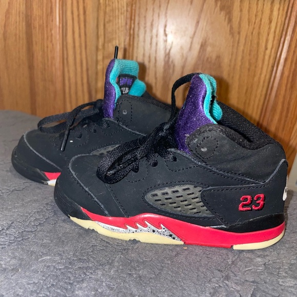 Child’s Nike Jordan air 5 Retro toddler size 7 - Picture 3 of 7